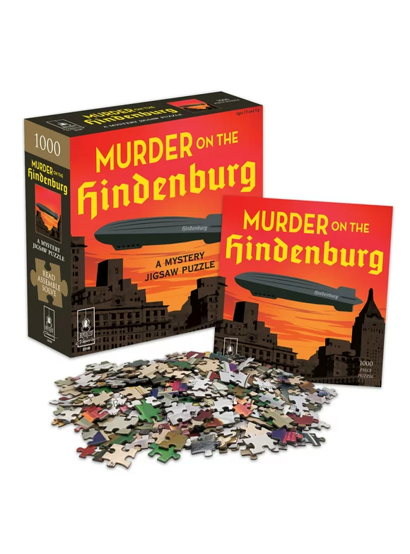 Murder Mystery Party | Classic Mystery Jigsaw Puzzle, Murder on the Hindenburg, 1,000 Piece Jigsaw Puzzle