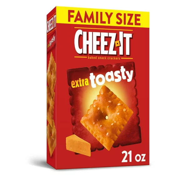 Cheez-It Extra Toasty Baked Cheese Crackers, 21 oz