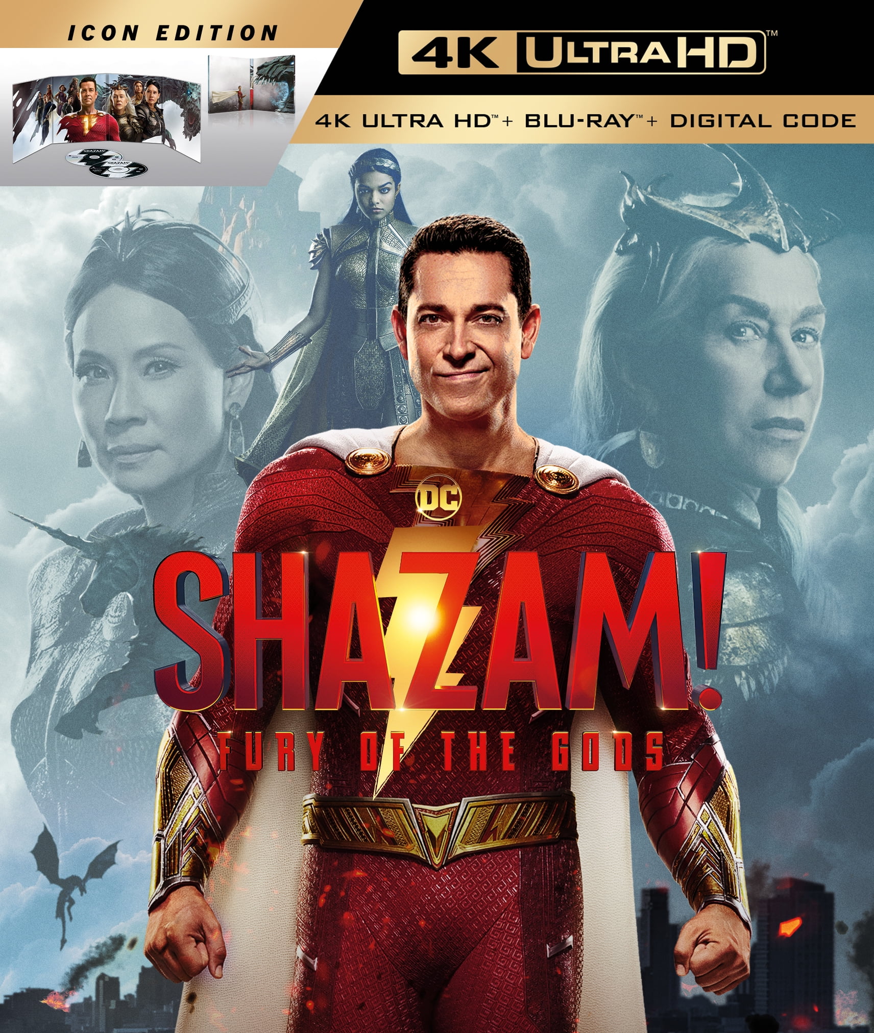 Shazam! Fury of the Gods (Walmart Exclusive) (4K UHD + Blu-ray + Digital Copy)