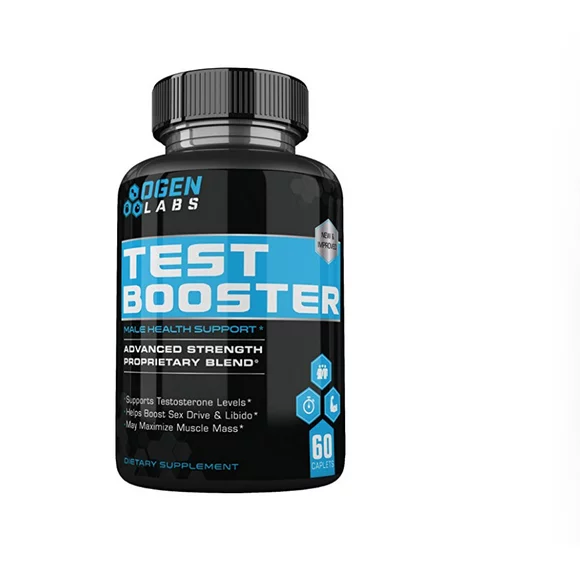 Test Booster by Ogen Labs - Testosterone Support Supplement for Men - Boost Energy, Muscle Mass, and Accelerates Fat Loss - 30 Servings