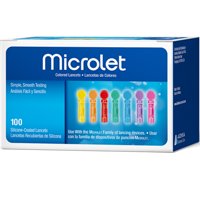 MICROLET Color Lancets, 100 Ct