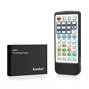 Media Player, Keedox Digital Media Player HD Media Player HDMI FULL HD 1080P for USB Drivers, SD Cards, HDD