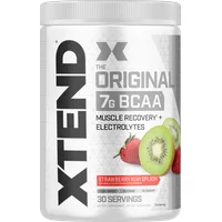 Xtend Original BCAA Powder, Branched Chain Amino Acids, Sugar Free Post Workout Muscle Recovery Drink with Amino Acids, 7g BCAAs for Men & Women, Strawberry Kiwi Splash, 30 Servings