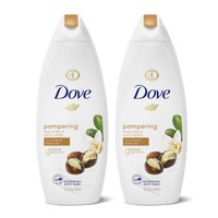 Dove Body Wash Shea Butter with Warm Vanilla, 22 oz, 2 Count