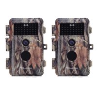 BlazeVideo 2-Pack Game Trail Camera 20MP Full HD 1080P H.264 Video with Night Version for Outdoor Wildlife Deer Hunting with No Glow Infrared Photo and Video Model