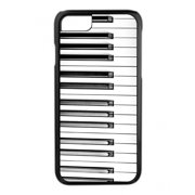 Piano Keys Print Design Black Rubber Case for the Apple iPhone 6 / iPhone 6s - iPhone 6 Accessories - iPhone 6s Accessories