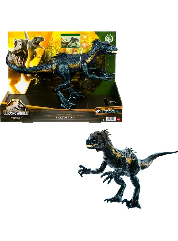 Jurassic World Track 'n Attack Indoraptor Action Figure, Dinosaur Toys