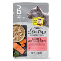 Pure Balance Gourmet Cat Treat Creamy Starters, Salmon & Vegetable Recipe, 1.4 oz