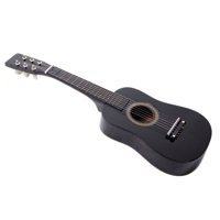 GLiving Kids Wood Guitar Toys Children's Acoustic Guitar 23 Inch with String and Pick Guitar Kit Black