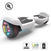 Hoverboard Two-Wheel Self Balancing Electric Scooter 6.5" Flash Wheel UL 2272 Certified White