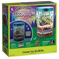 Creativity for Kids Grow N Glow Terrarium Child, Beginner Science Set for Boys and Girls