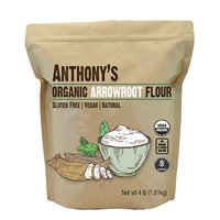 Anthony's Organic Arrowroot Flour, 4 lb, Batch Tested Gluten Free, Non GMO