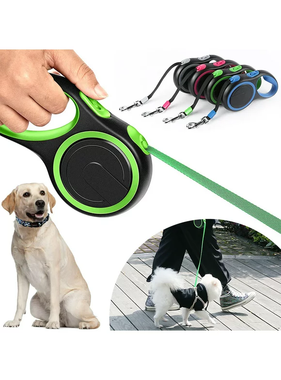 Goory Retractable Dog Leash Scalable Dog Walking Leash for X-Small/Small/Medium/Large Breed Dogs or Cats