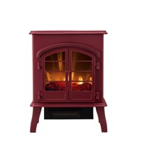 Bold Flame Electric Space Heater, Glossy Red