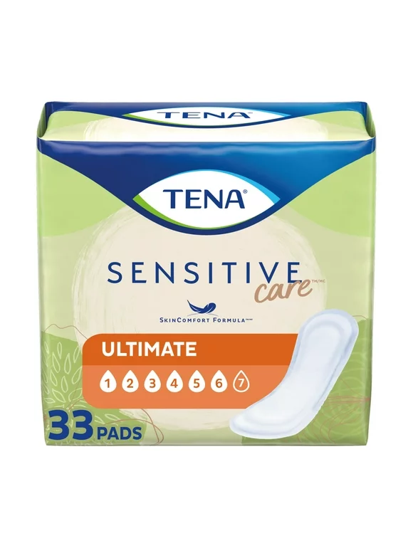 Tena Intimates Ultimate Absorbency Incontinence Pad for Women, 33ct
