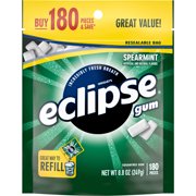 Eclipse Spearmint Sugarfree Chewing Gum, 180 piece bag