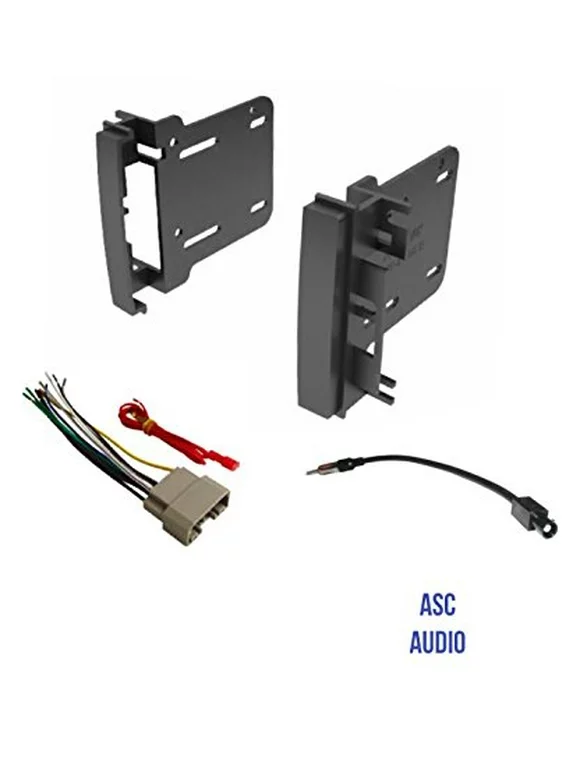 ASC Audio Car Stereo Radio Install Dash Kit, Wire Harness, and Antenna Adapter to Add a Double Din Radio for some 2007-2016 Chrysler Dodge Jeep- Vehicles listed below