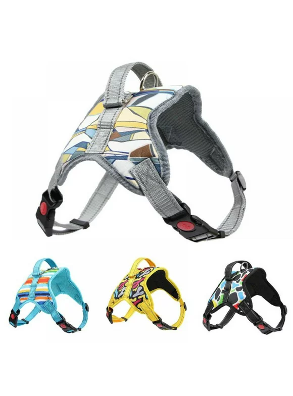 CawBing No Pull Harness Breathable Sport Harness with Handle-Dog Harnesses Reflective Adjustable for Small Medium Dogs