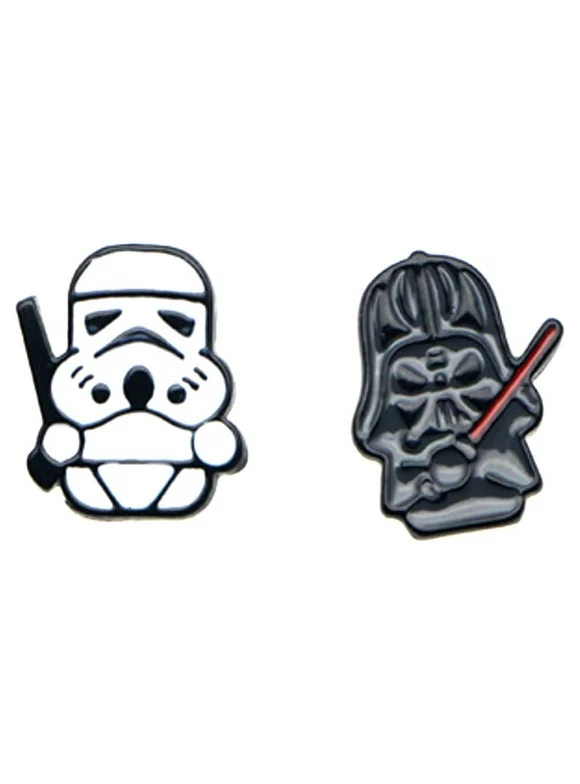 Darth Vader Stormtrooper Star Wars Enamel Post Stud Earrings