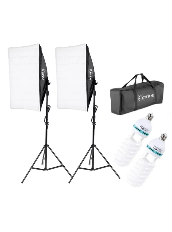 Zimtown 2* Photography Lighting Softbox Stand Photo Equipment Soft Studio Light Kit