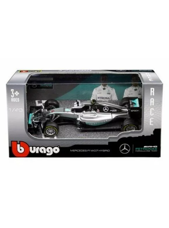 Bburago Mercedes AMG Petronas F1 W07#6 Hybrid Nico Rosberg F1 Formula 1 Car 1/43 Diecast Model Car by 38026NR