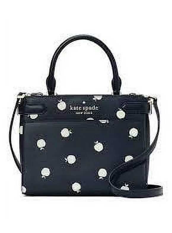 Kate Spade New York Women's Staci Orchard Toss Printed Saffiano Leather Small Satchel (Blazer Blue)