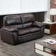 Sofa Leather Loveseat Sofa Contemporary Sofa Couch For Living Room Furniture 2 Seat Modern Futon