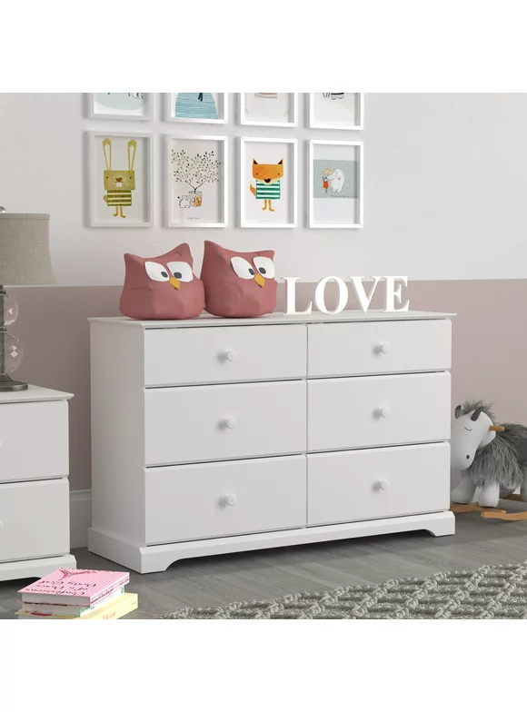 Campbell 6-Drawer Kids Dresser, Multiple Colors