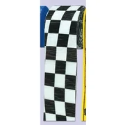 Black and White Checkered Crepe Streamer - 30'