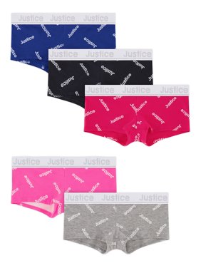 Justice Girls Shortie Underwear, 5-Pack, Sizes 6-16