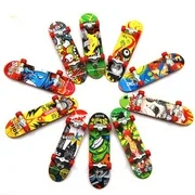 PWFE 5 pcs Mini Skateboards Finger Skate Fingerboard Toy Fingertip Movement Board for Adults Boys Girls, Random Pattern