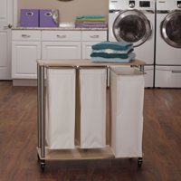 Household Essentials 3-Bag Laundry Sorter Cart
