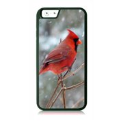 Red Cardinal Bird Black Rubber Case for the Apple iPhone 6 / iPhone 6s - iPhone 6 Accessories - iPhone 6s Accessories