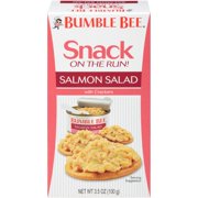(8 Pack) Bumble Bee Snack On The Run! Salmon Salad with Crackers, 3.5 oz Kit