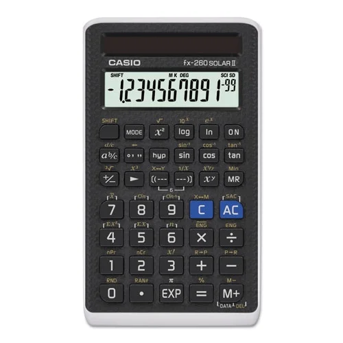 Fx-260 Solar Ii All-Purpose Scientific Calculator, 10-Digit Lcd, Black | Bundle of 2 Each