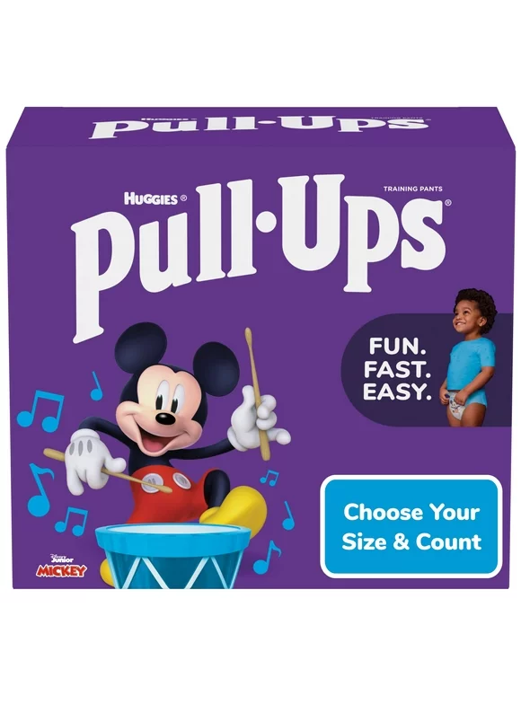 Pull-Ups Boys' Potty Training Pants, 4T-5T (38-50 lbs), 17 Count (Choose Your Size & Count)