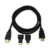 Multifunction HDMI To Mini Micro HDMI 1080P Cable Adapter Converter Cord