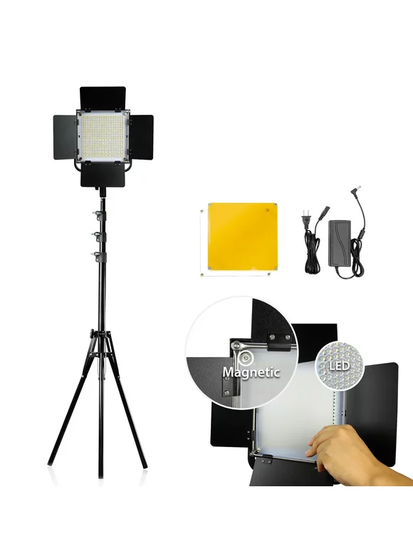 LS Photography LED Video Light, Camera Photography Lighting Kit, WMT1906