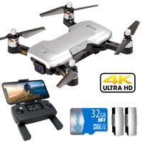 Contixo F30 4K UHD Drone for Adults with Wifi Camera GPS FPV Follow Me Two Batteries