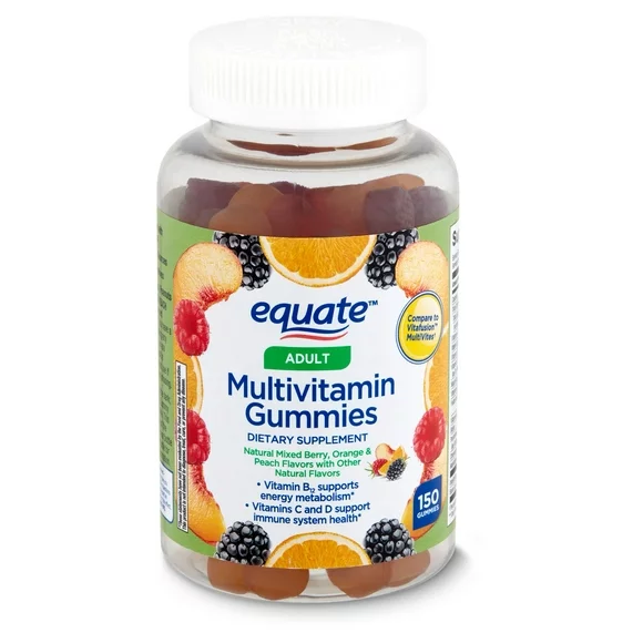 Equate Eq Adult Multivit Gelatin Gumy 150