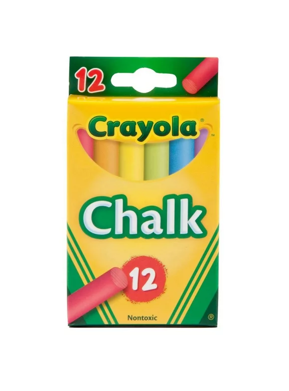 Crayola Colored Chalk, 12 Per Pack, 36 Packs