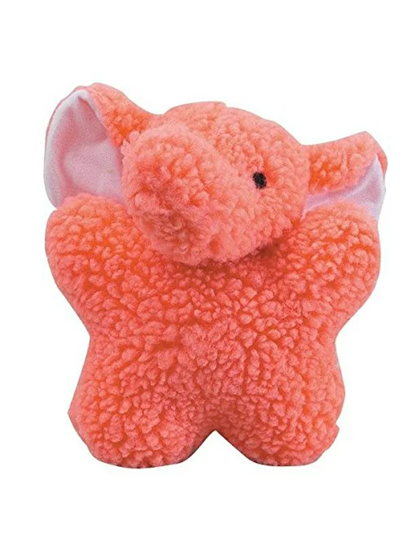 Dog Toys Soft Berber Babies Squeaker Toy for Dogs - Choose Animal Character (Pink Elephant)