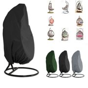 HTOCINQ Hanging Chair Waterproof Cover for Patio Single Swinging Egg Chair,Outdoor Garden Hanging Wicker Swing Chair Cover