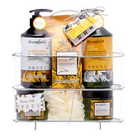 Aromanice Bloomfield Energize Bath Gift Set Caddy, 8 Pieces