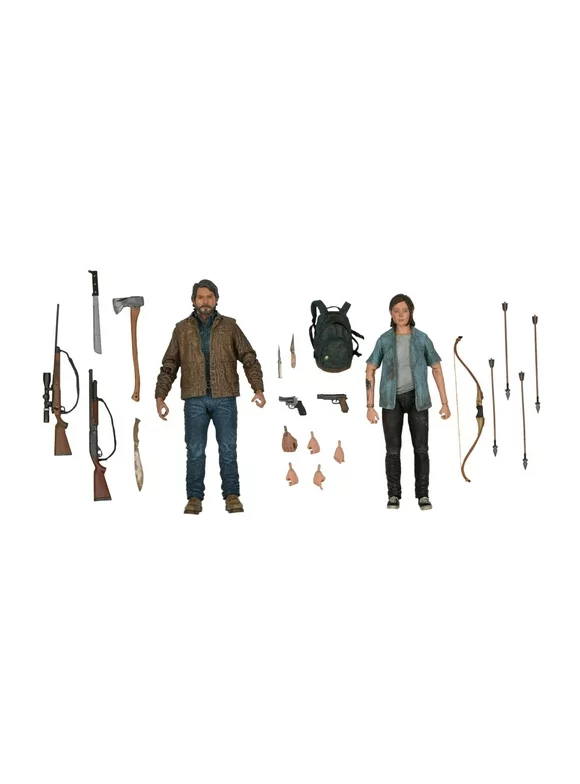 NECA The Last of US 2 Joel and Ellie 7-Inch Scale Action Figures (2-Pack)