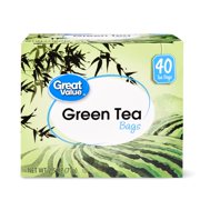 (5 Boxes) Great Value Green Tea, Tea Bags, 40 Count