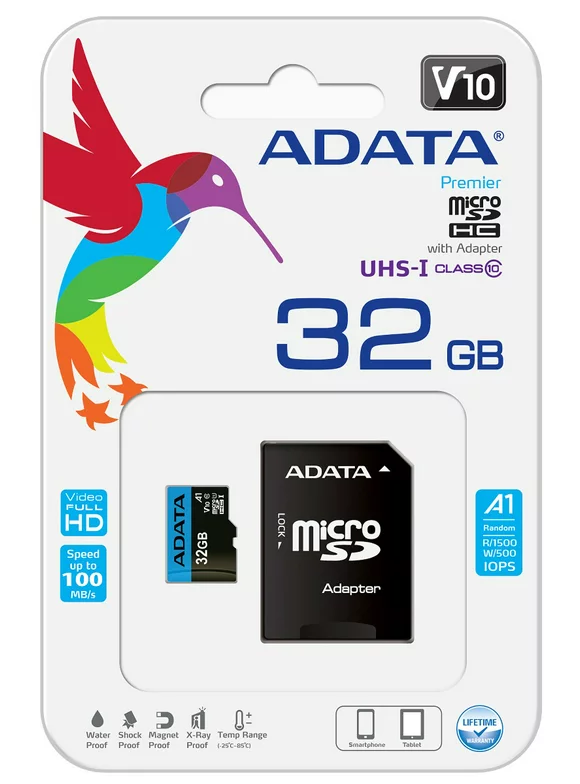Adata Premier 32 GB Class 10/UHS-I V10 microSDHC