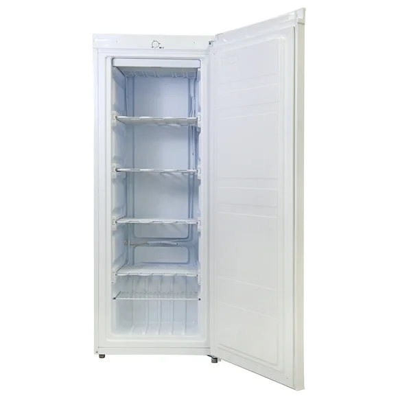 Koolatron 5.3 Cu. ft. Upright Freezer, Slim Freezer 150Litre, White, Manual Defrost