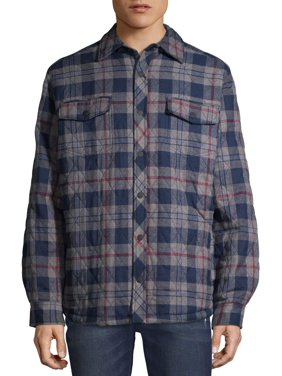 George Men's and Big Men's Shirt Jacket, up to Size 5XL