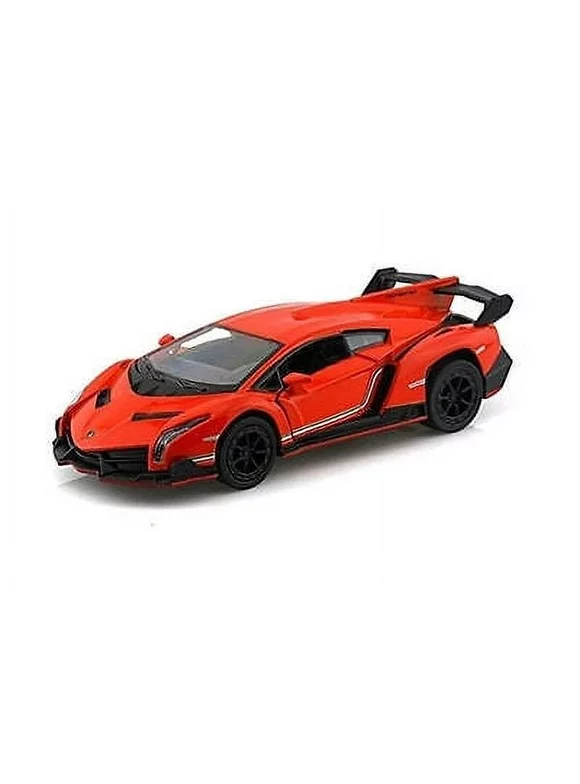 5" Kinsmart Lamborghini Veneno Diecast Model Toy Car 1:36 Orange